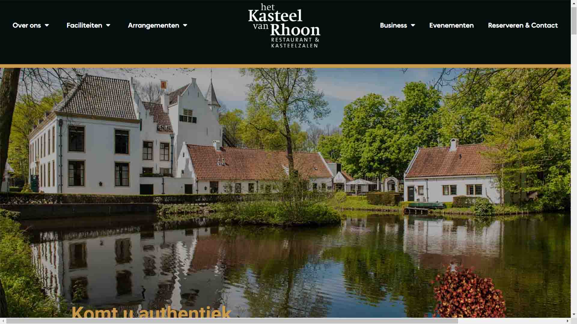 MADE Digital - WordPress - website - Kasteel van Rhoon - Homepage